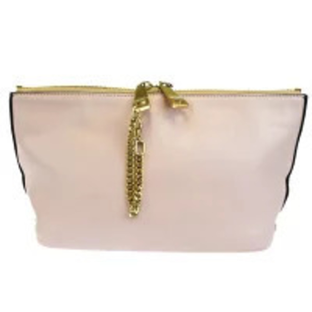 Chloe Clutch Bag Pouch Clutch Pink Navy Blue Leather